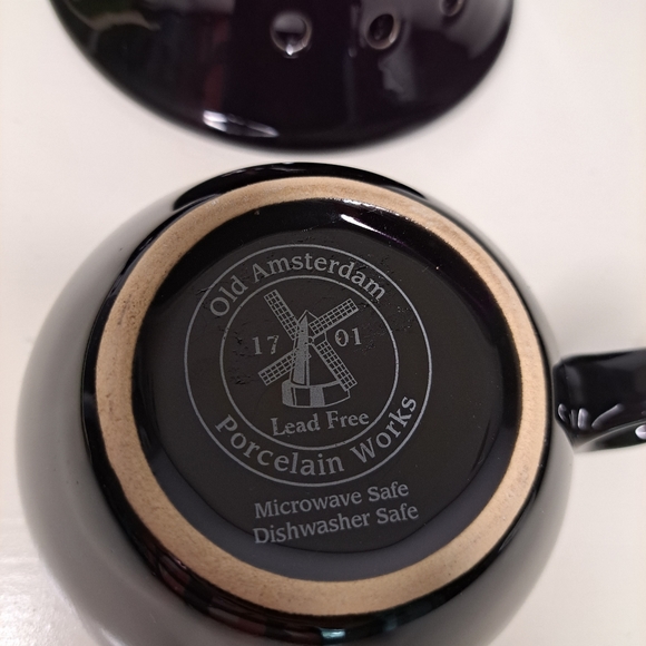 Tea Set For One. Old Amsterdam Porcelain Works. W/ warmer - Picture 7 of 9